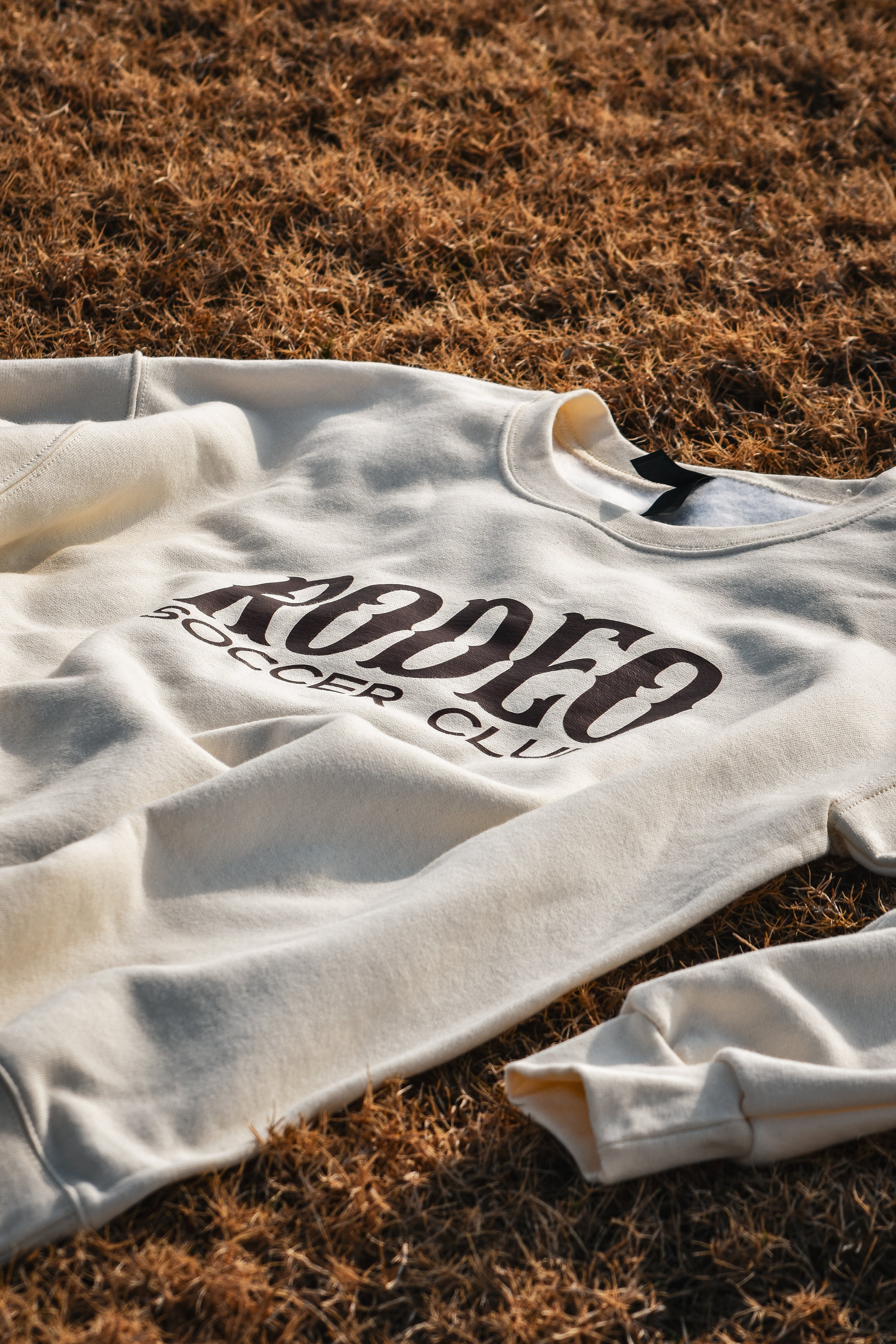 Wordmark Crewneck x Club Cap Bundle [Off White]