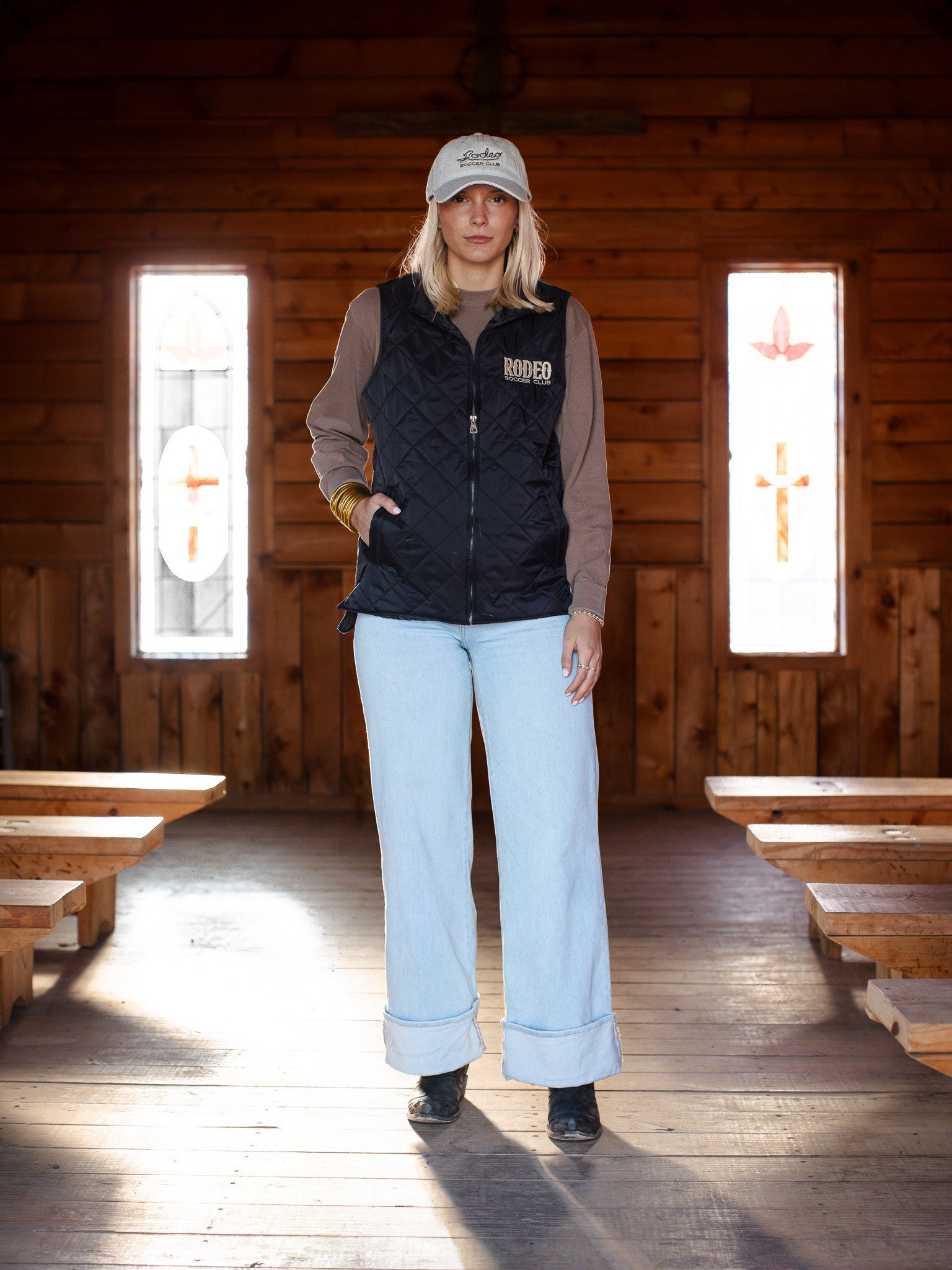 Women's Wordmark Quilted Vest