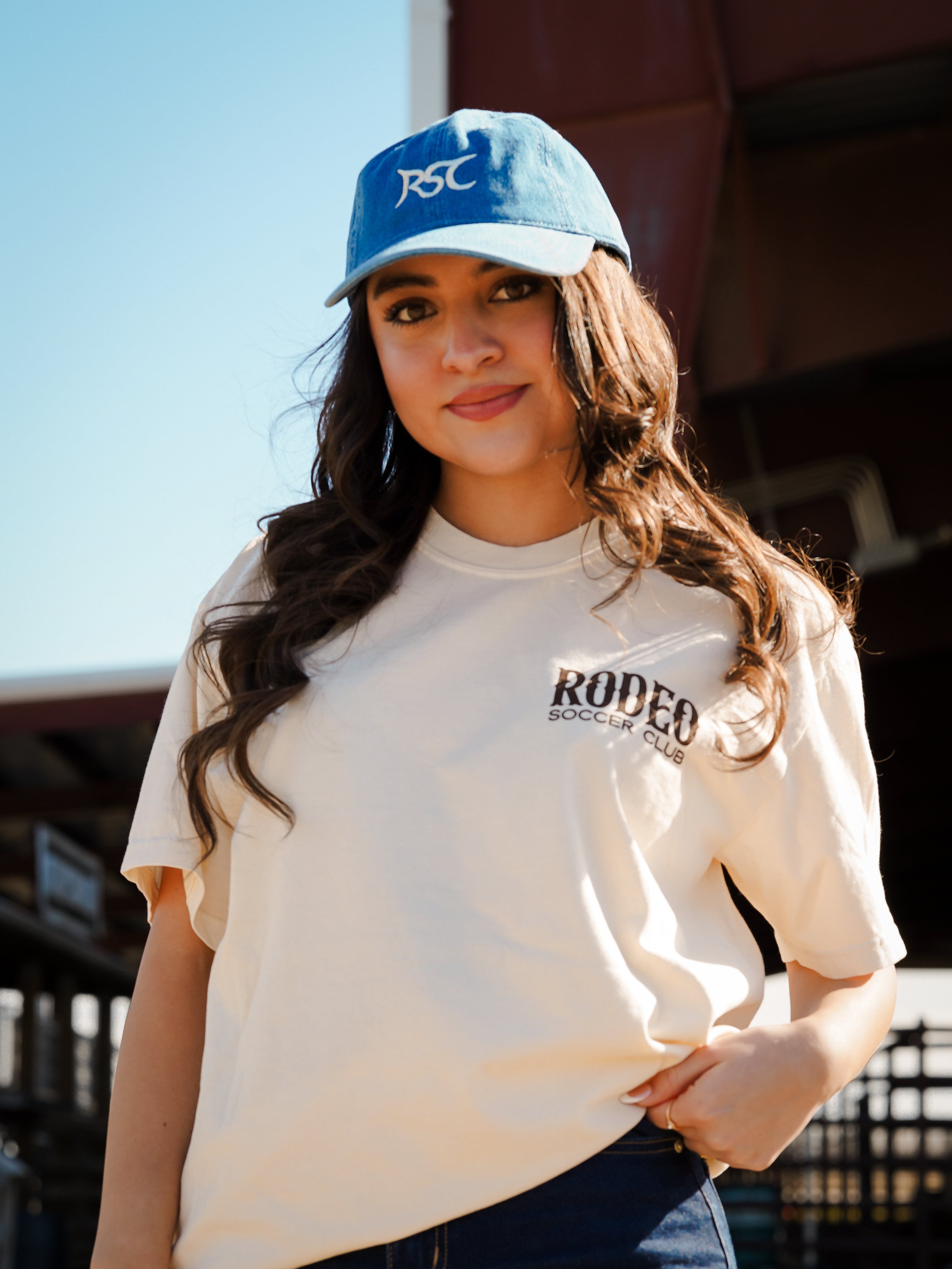 Brand Dark Denim Cap