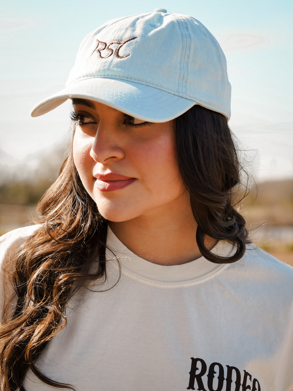 Brand Light Denim Cap